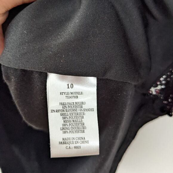 Pink sequin camisole tank top size 10 @C - Picture 6 of 8